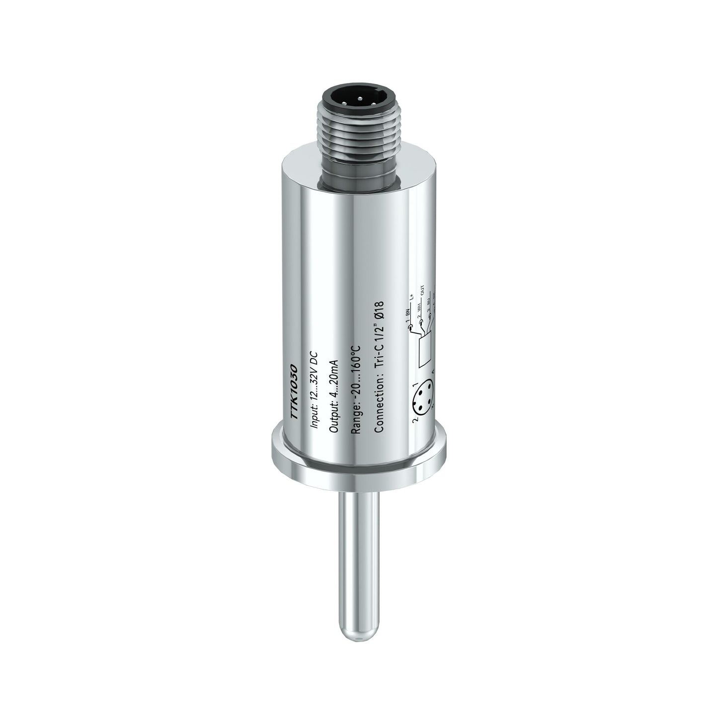 Temperature sensor with 4-20 ma output-M12 Air Plug