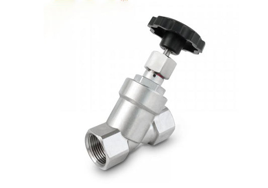 quick assembly-With adjustable cone-Die-cast aluminum handwheel-Manual Angle Seat Valve