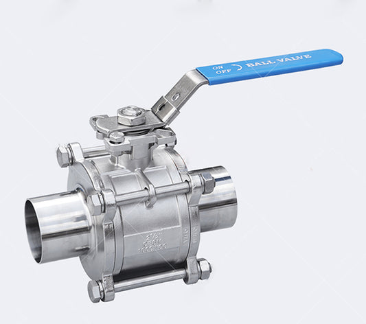 Welded manual ball valve-High platform three-piece ball valve