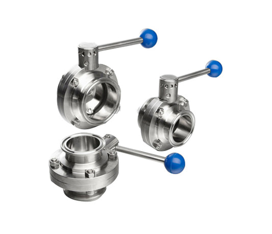 Quick Release Manual Butterfly Valve - Square 4 Hole Adjustable