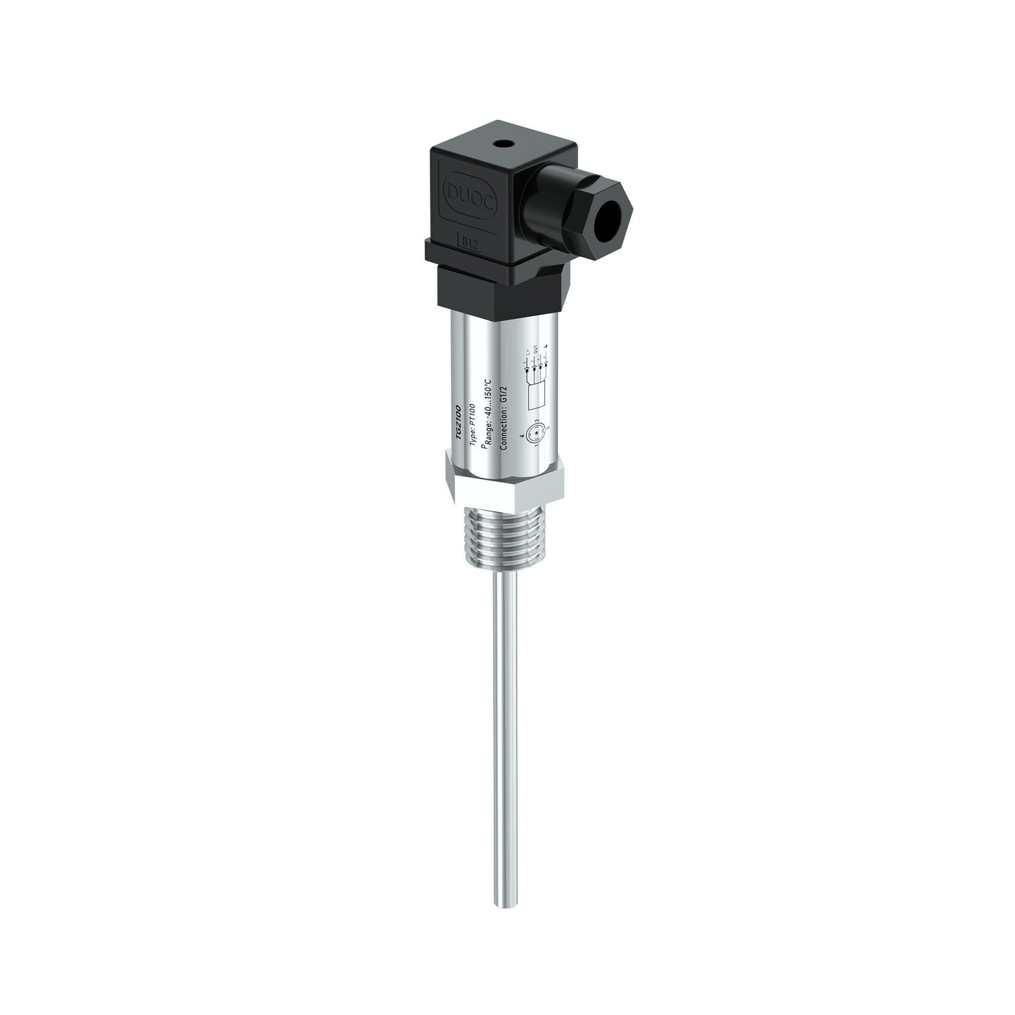 G 1/2 Male Temperature Sensor-PT100 output