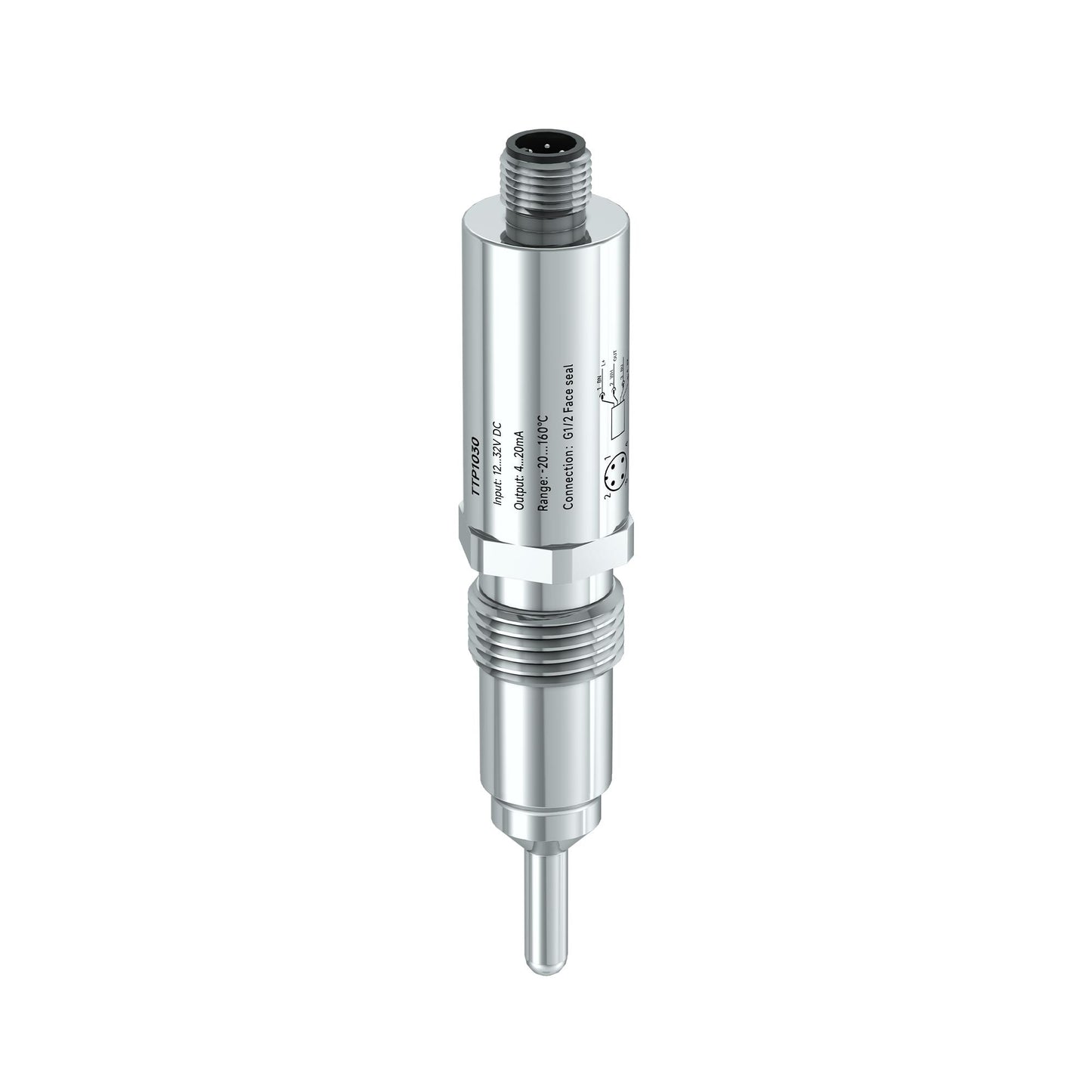 Temperature sensor with 4-20 ma output-G 1/2 threaded connections Tapered seals