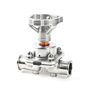 Pharmaceuticals Clamp 2-Way Diaphragm Valve Sanitary Stainless Steel Rotate the handwheel handle Diaphragm Valve