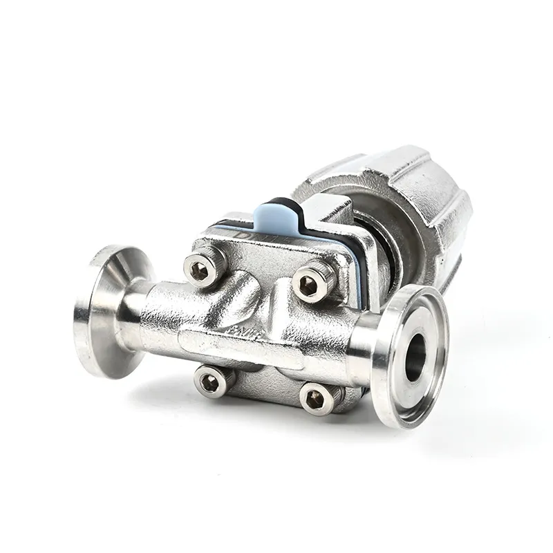 SS316L Sanitary Pharmaceuticals Mini type 2-Way Diaphragm Valve Stainless Steel Handwheel High Quality Diaphragm Valve PTFE+EPDM - Image 2
