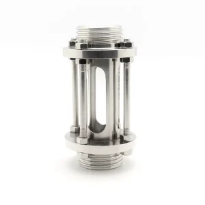 360 Degree Viewing Angle Full Bore Design Sanitary Stainless Tubular Sight Glass In-Line Tempered Glass SS304/SS316L